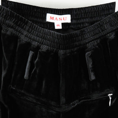 【M A S U/エムエーエスユー】<br>VELVET ZIPPER EASY PANTS <br>MFFW-PT0723