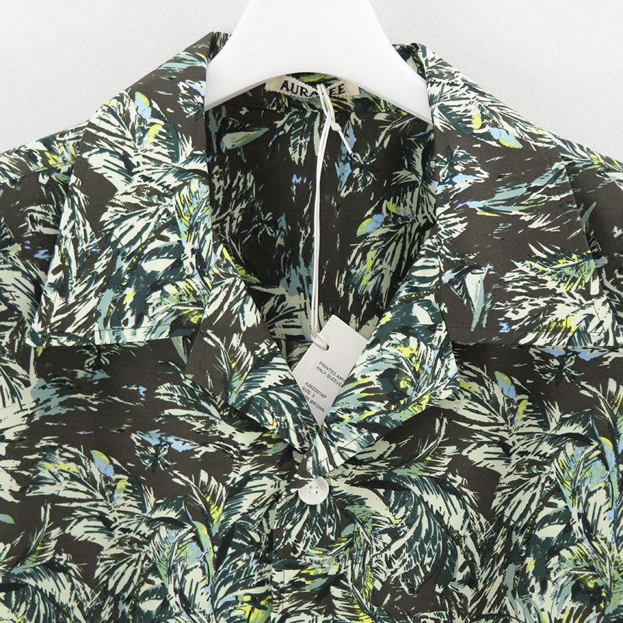 オーラリー  シルク ブラウス 新品 AURALEE/オーラリー】PRINTED AIRY SILK HALF-SLEEVED SHIRT A26SS01AP