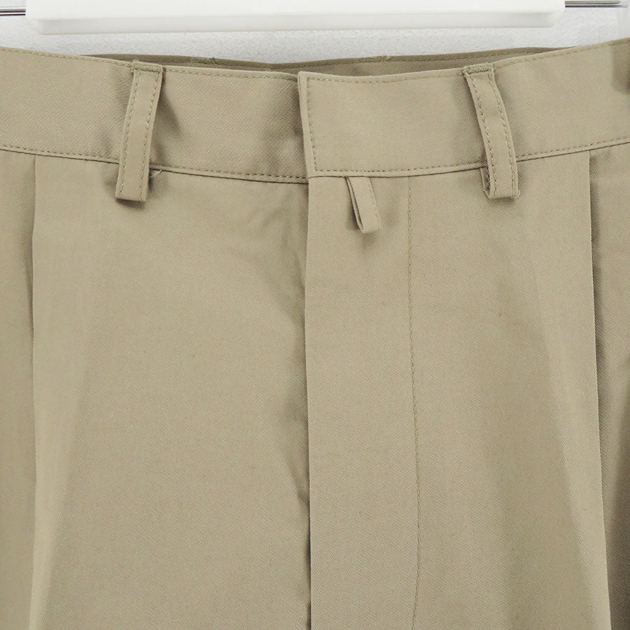 REVERBERATE/リバーバレイト】TACKED CHINO TROUSERS - PLANE