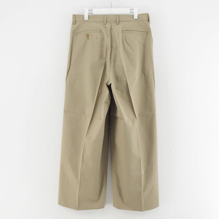 REVERBERATE/リバーバレイト】TACKED CHINO TROUSERS - PLANE REVERBERATE/リバーバレイト】TACKED CHINO TROUSERS - PLANE