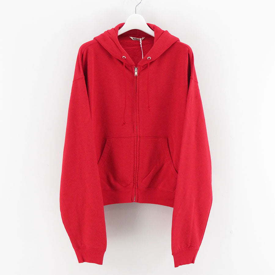 AURALEE/オーラリー】HIGH TWIST LIGHT SWEAT ZIP PARKA A26SP01MUの