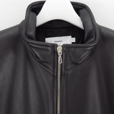 【Graphpaper/グラフペーパー】<br>Sheep Leather Track Blouson <br>GM253-30445