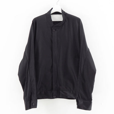 【nonnotte/ノノット】<br>Draping Bias Sleeve Zip Up Blouson <br>N-25S-076