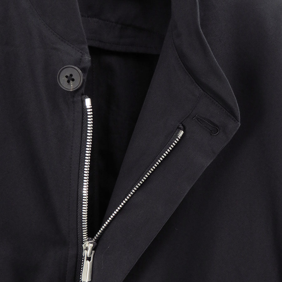 【nonnotte/ノノット】<br>Draping Bias Sleeve Zip Up Blouson <br>N-25S-076