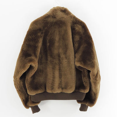 【9/5からポイント10%還元】<br>【AURALEE/オーラリー】<br>STRAIGHT MERINO MOUTON FUR ZIP BLOUSON <br>A25AB01MM