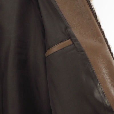 【9/5からポイント10%還元】<br>【AURALEE/オーラリー】<br>STRAIGHT MERINO MOUTON FUR ZIP BLOUSON <br>A25AB01MM