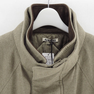【9/5からポイント10%還元】<br>【AURALEE/オーラリー】<br>WOOL FULLING FLANNEL PADDED OVER BLOUSON <br>A25AB02CF