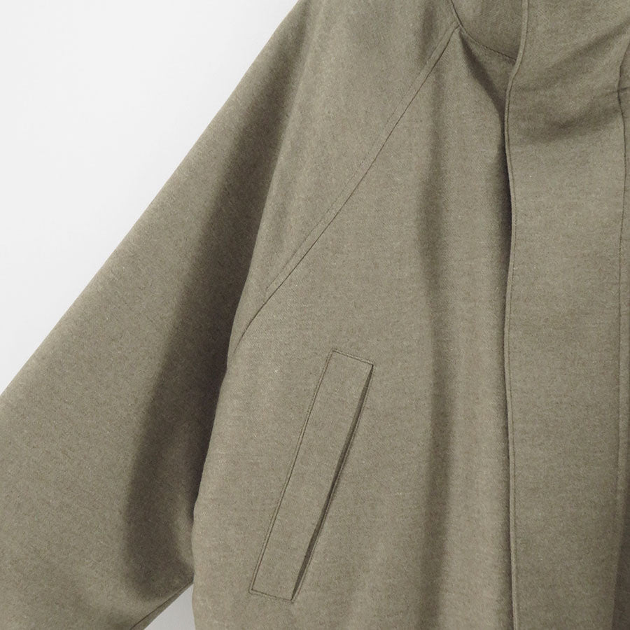 【9/5からポイント10%還元】<br>【AURALEE/オーラリー】<br>WOOL FULLING FLANNEL PADDED OVER BLOUSON <br>A25AB02CF