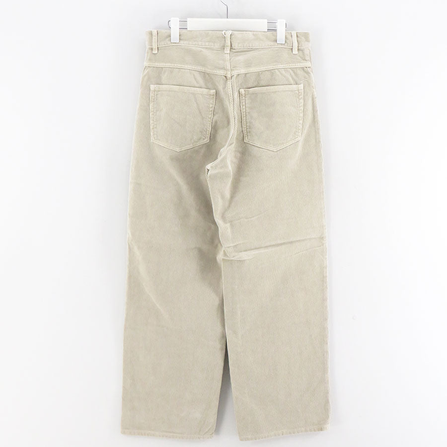AURALEE/オーラリー】GARMENT-DYED FINX CORDUROY 5P WIDE PANTS
