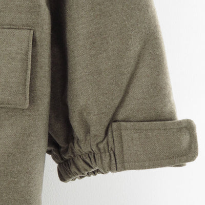 【9/5からポイント10%還元】<br>【AURALEE/オーラリー】<br>WOOL FULLING FLANNEL PADDED OVER BLOUSON <br>A25AB02CF