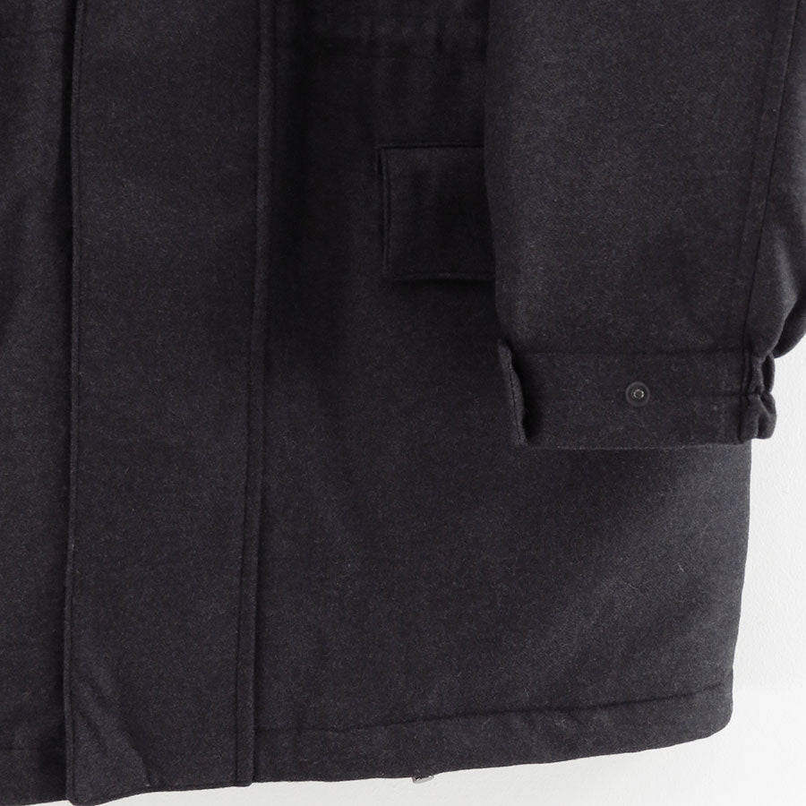 【9/5からポイント10%還元】<br>【AURALEE/オーラリー】<br>WOOL FULLING FLANNEL PADDED OVER BLOUSON <br>A25AB02CF
