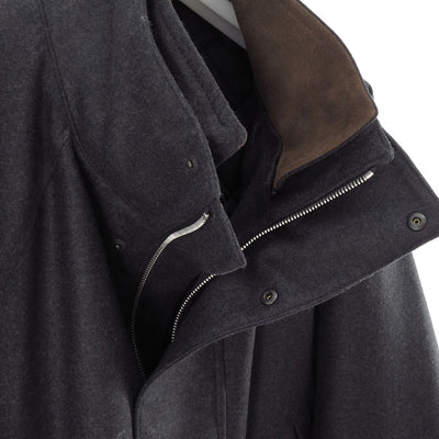 【9/5からポイント10%還元】<br>【AURALEE/オーラリー】<br>WOOL FULLING FLANNEL PADDED OVER BLOUSON <br>A25AB02CF