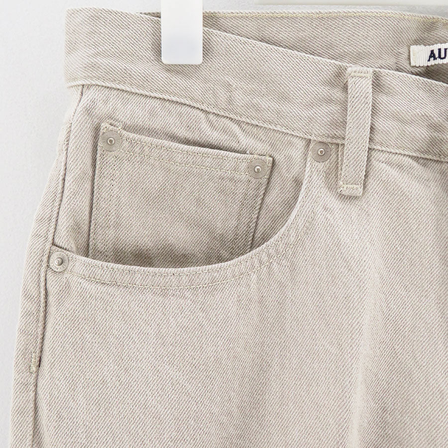 AURALEE ストレートデニム　フェードブラウン　26inch AURALEE/オーラリー】FADED HARD TWIST BROWN DENIM 5P PANTS