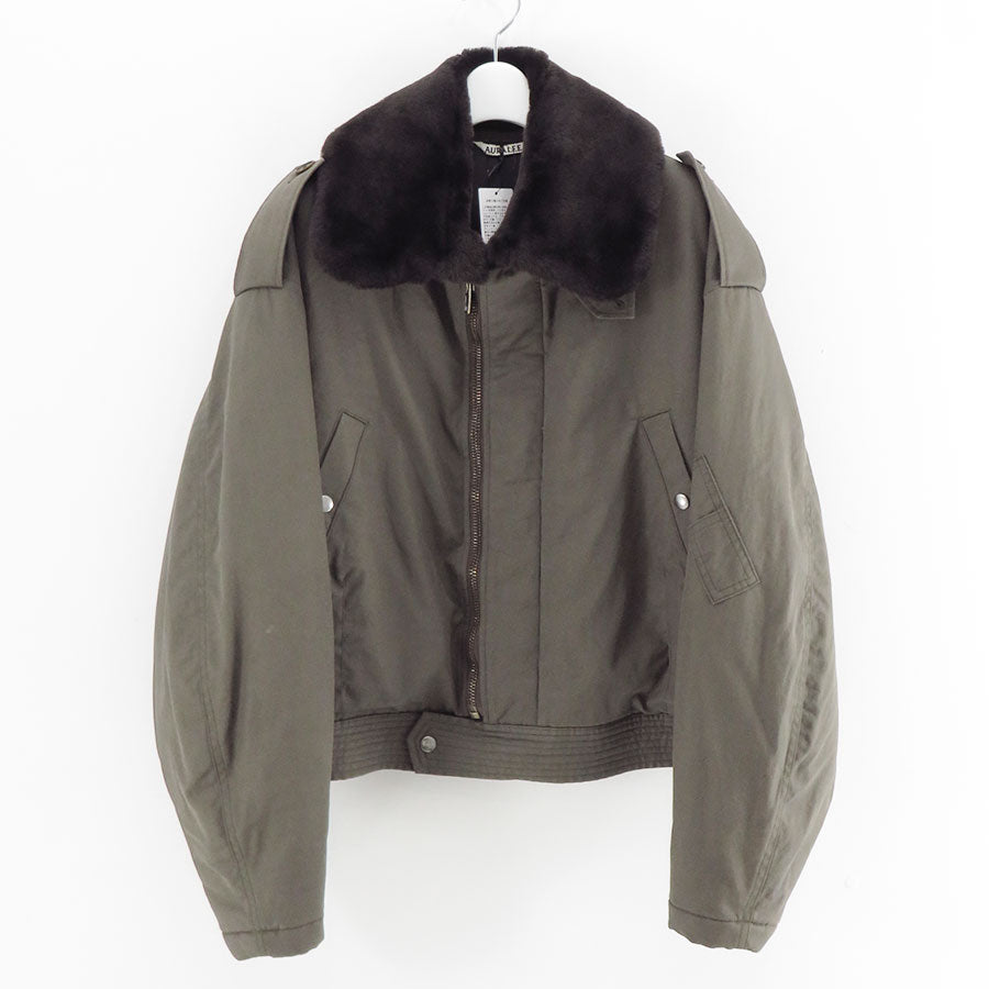 【9/5からポイント10%還元】<br>【AURALEE/オーラリー】<br>WASHED FINX COTTON GABARDINE FLIGHTBLOUSON <br>A25AB01HM