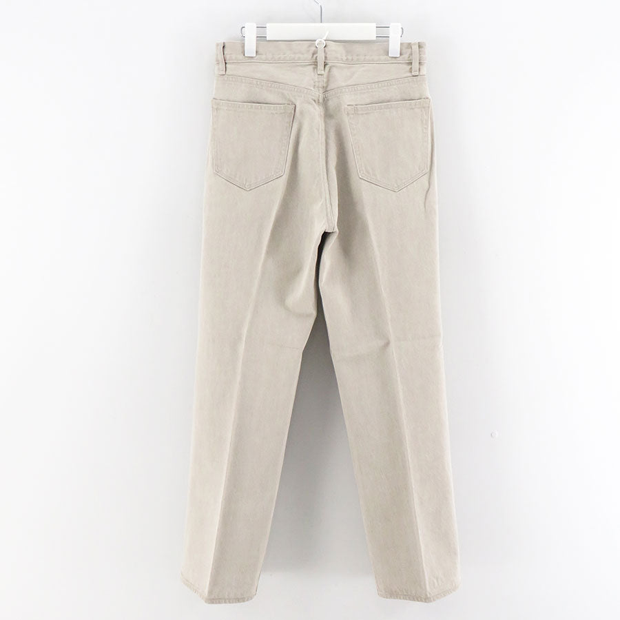 AURALEE/オーラリー】FADED HARD TWIST BROWN DENIM 5P PANTS