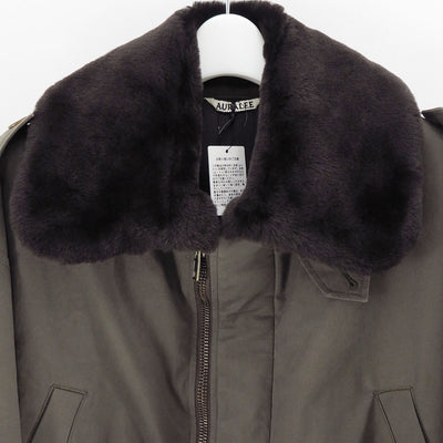 【9/5からポイント10%還元】<br>【AURALEE/オーラリー】<br>WASHED FINX COTTON GABARDINE FLIGHTBLOUSON <br>A25AB01HM