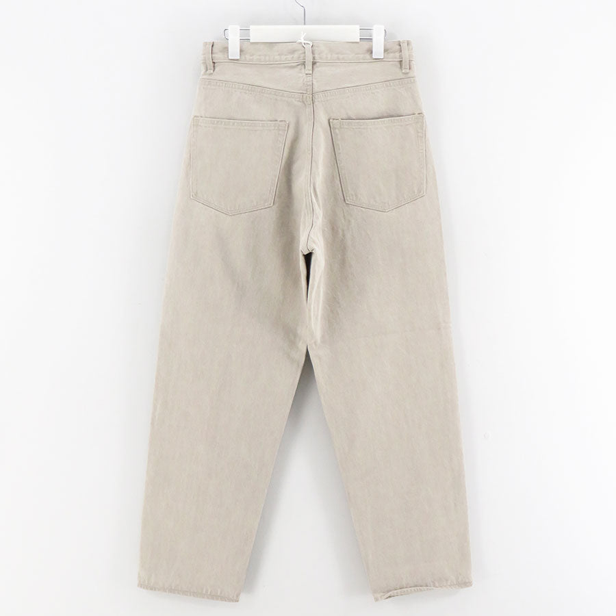 パンツ AURALEE 26SS BROWN DENIM WIDE PANTS 30 AURALEE/オーラリー】FADED HARD TWIST BROWN DENIM WIDE PANTS