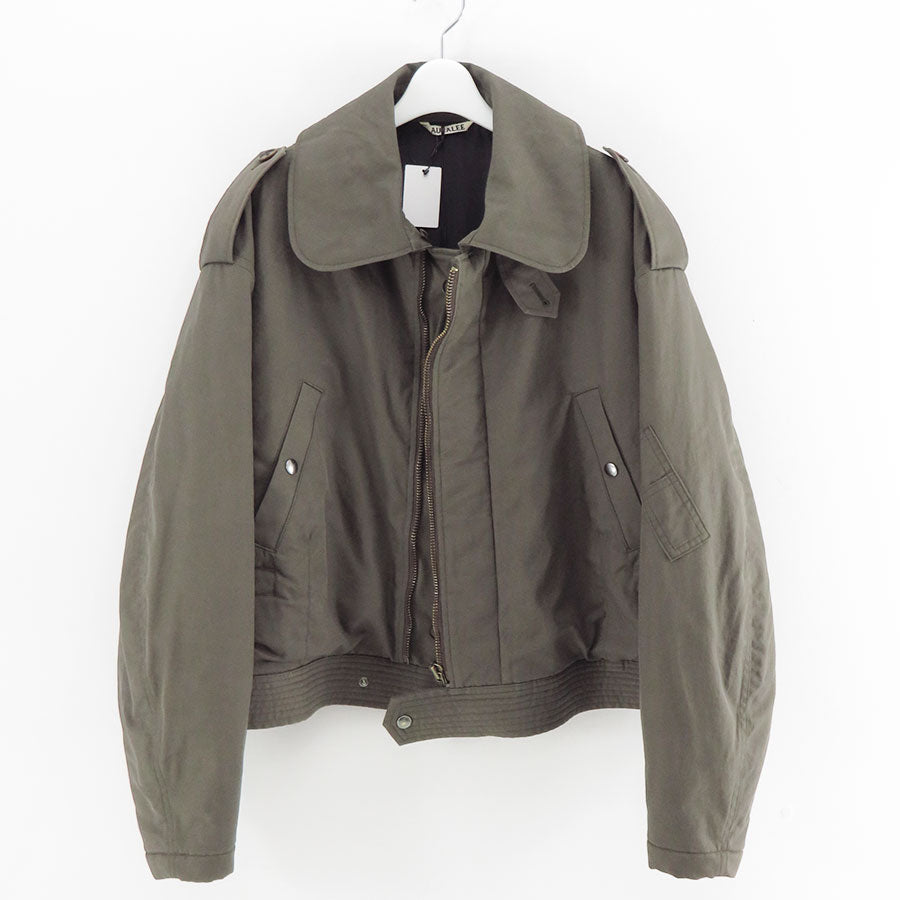 【9/5からポイント10%還元】<br>【AURALEE/オーラリー】<br>WASHED FINX COTTON GABARDINE FLIGHTBLOUSON <br>A25AB01HM
