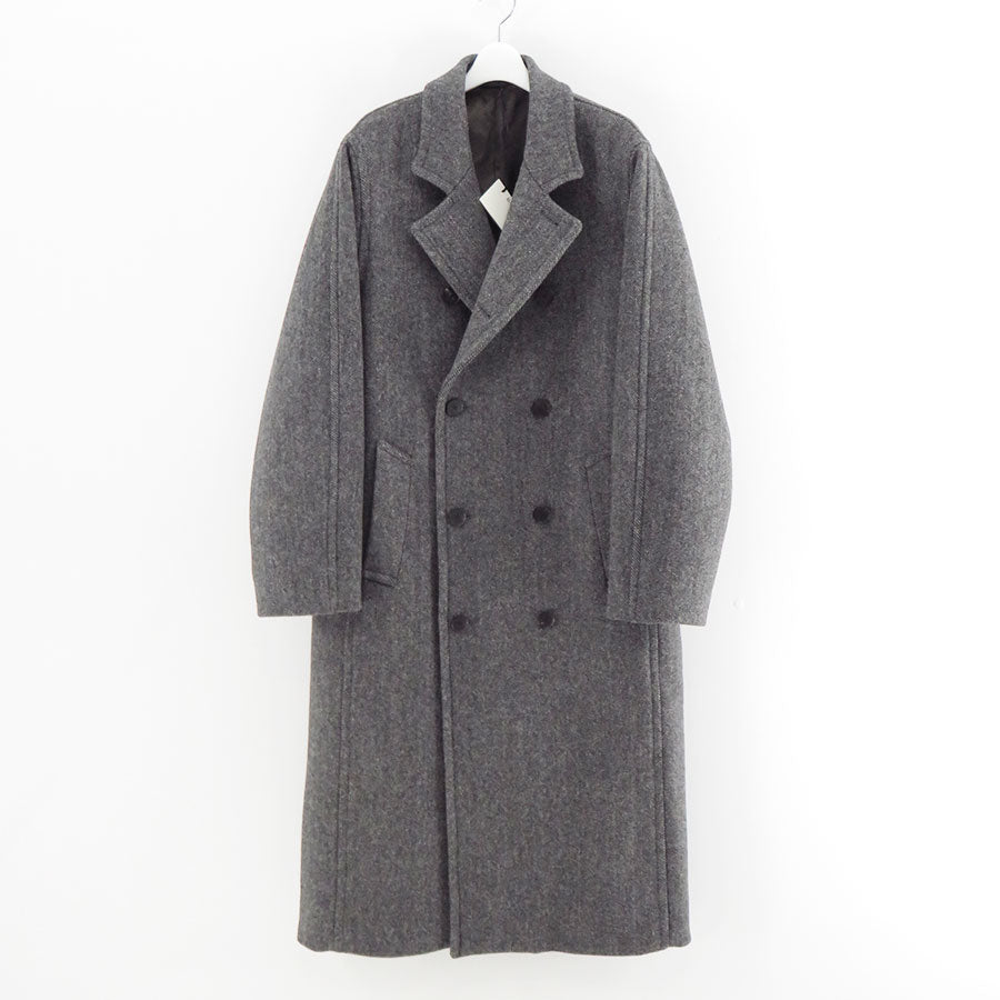 【9/5からポイント10%還元】<br>【AURALEE/オーラリー】<br>SHETLAND WOOL DOUBLE CLOTH COAT <br>A25AC01HD