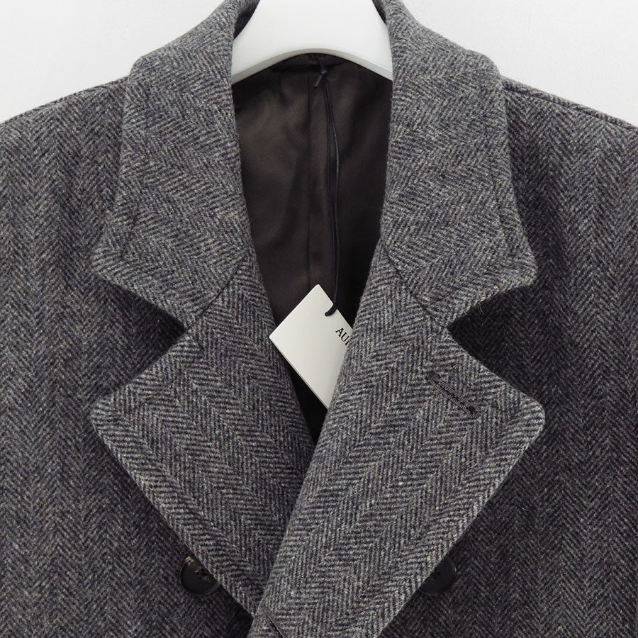 【9/5からポイント10%還元】<br>【AURALEE/オーラリー】<br>SHETLAND WOOL DOUBLE CLOTH COAT <br>A25AC01HD