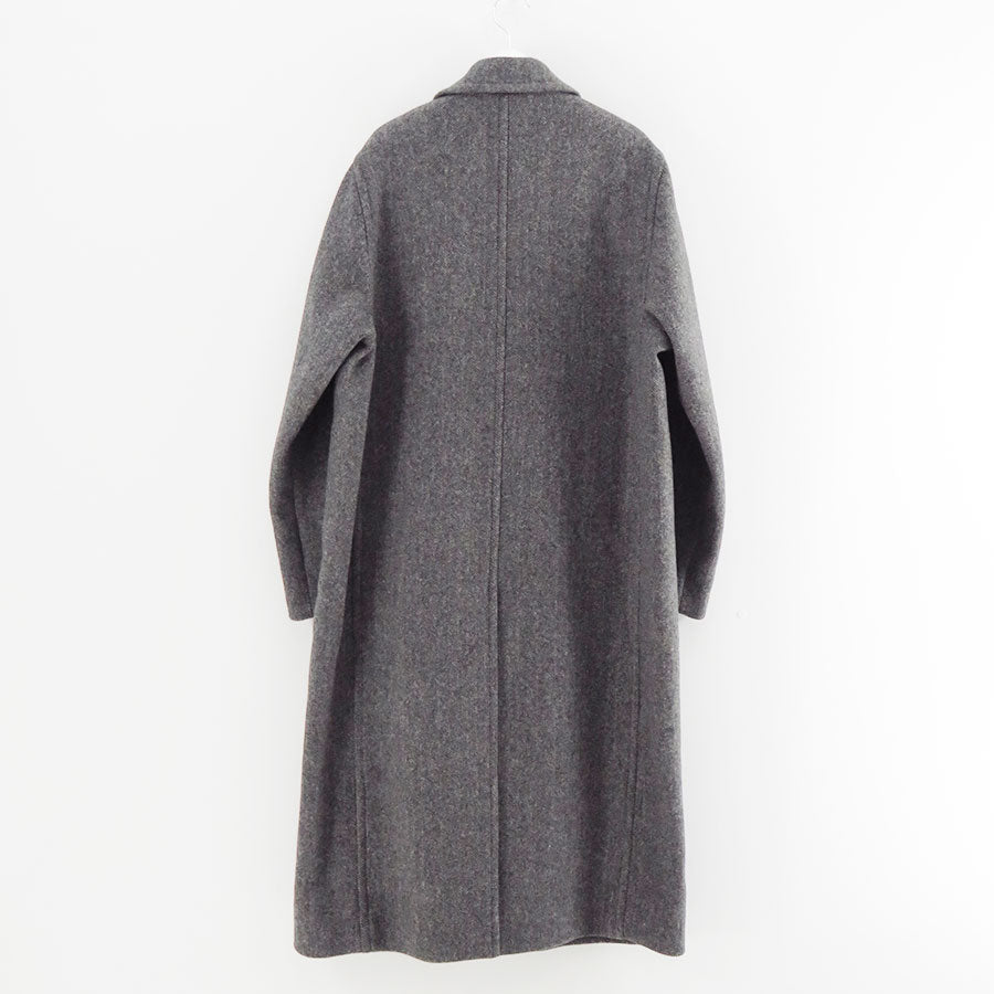 【9/5からポイント10%還元】<br>【AURALEE/オーラリー】<br>SHETLAND WOOL DOUBLE CLOTH COAT <br>A25AC01HD