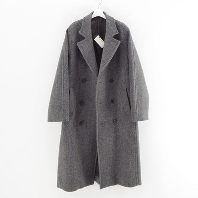 【9/5からポイント10%還元】<br>【AURALEE/オーラリー】<br>SHETLAND WOOL DOUBLE CLOTH COAT <br>A25AC01HD