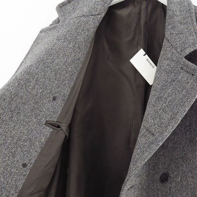 【9/5からポイント10%還元】<br>【AURALEE/オーラリー】<br>SHETLAND WOOL DOUBLE CLOTH COAT <br>A25AC01HD