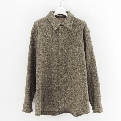 【9/5からポイント10%還元】<br>【AURALEE/オーラリー】<br>HOMESPUN TWEED SHIRT BLOUSON <br>A25AB02HT