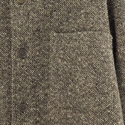 【9/5からポイント10%還元】<br>【AURALEE/オーラリー】<br>HOMESPUN TWEED SHIRT BLOUSON <br>A25AB02HT