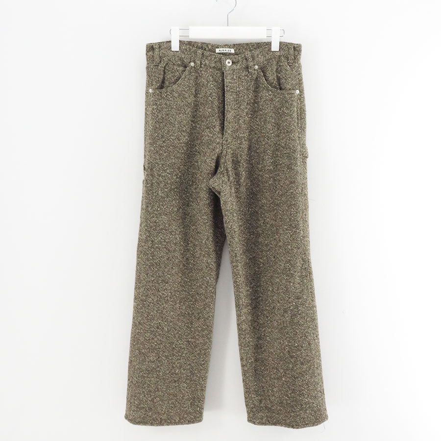 【9/5からポイント10%還元】<br>【AURALEE/オーラリー】<br>HOMESPUN TWEED PAINTER PANTS <br>A25AP03HT