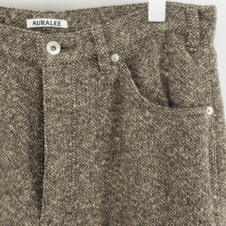 【9/5からポイント10%還元】<br>【AURALEE/オーラリー】<br>HOMESPUN TWEED PAINTER PANTS <br>A25AP03HT