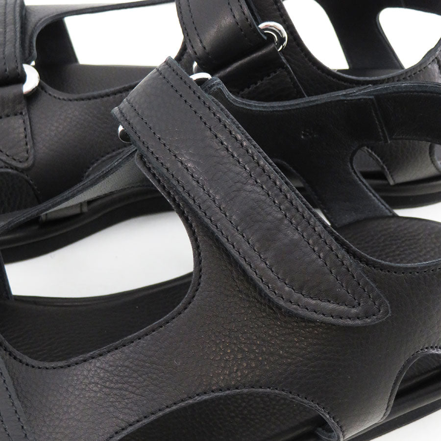 AURALEE/オーラリー】SOFT LEATHER DOUBLE STRAP SANDALS A26SS06QDの