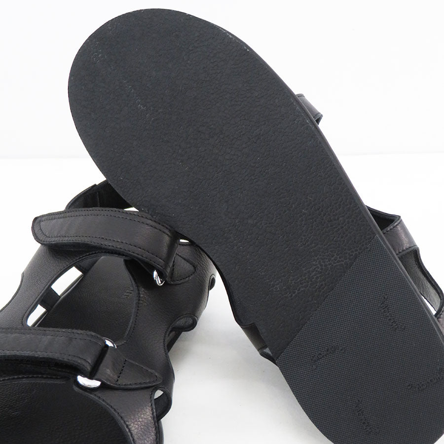 AURALEE/オーラリー】SOFT LEATHER DOUBLE STRAP SANDALS A26SS06QDの