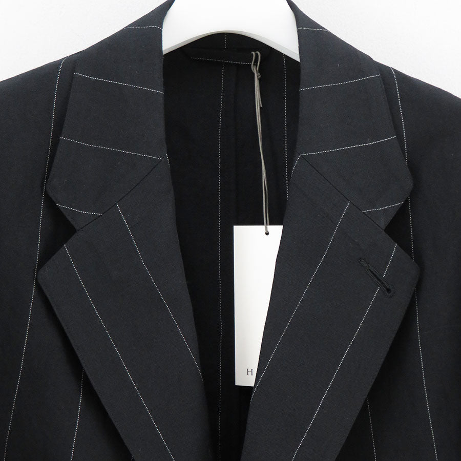 Heugn 26ss ウールリネン Henrri Jacket045 3 HEUGN/ユーゲン】Henrri LINEN STRIPE JACKET045の通販 「ONENESS