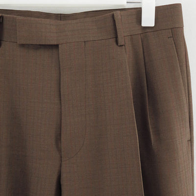 【9/5からポイント10%還元】<br>【AURALEE/オーラリー】<br>BLUEFACED WOOL TWO-TUCK SLACKS <br>A25AP02BS