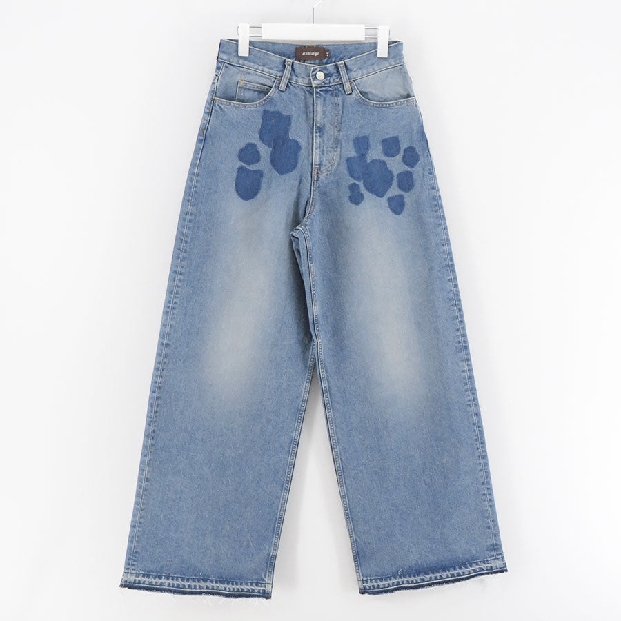 【M A S U/エムエーエスユー】<br>"MASU BOYS” EMBLEM BAGGY JEANS <br>B25K6PT003