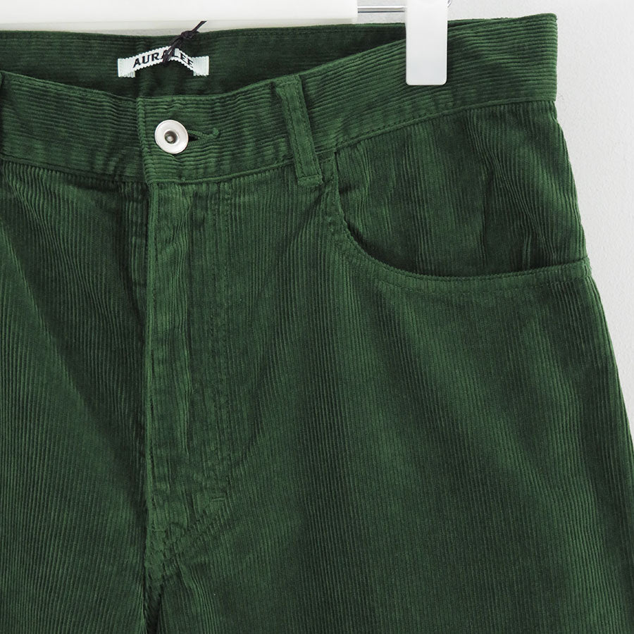 【9/5からポイント10%還元】<br>【AURALEE/オーラリー】<br>PIGMENT DYED FINX CORDUROY WIDE 5P PANTS <br>A25AP02FC