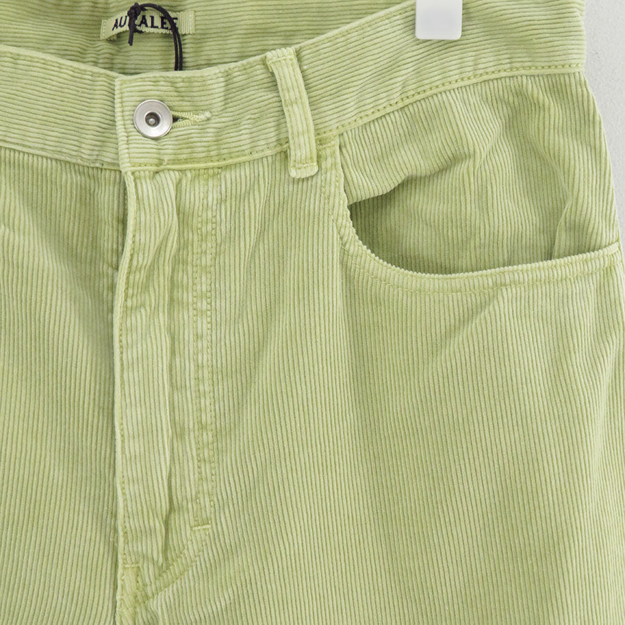 【9/5からポイント10%還元】<br>【AURALEE/オーラリー】<br>PIGMENT DYED FINX CORDUROY WIDE 5P PANTS <br>A25AP02FC