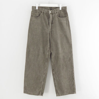 【9/5からポイント10%還元】<br>【AURALEE/オーラリー】<br>PIGMENT DYED FINX CORDUROY WIDE 5P PANTS <br>A25AP02FC