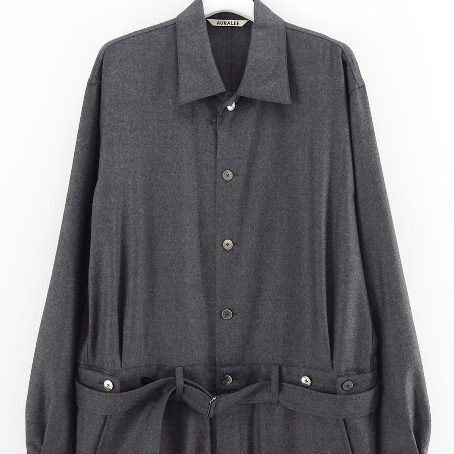 【9/5からポイント10%還元】<br>【AURALEE/オーラリー】<br>SUPER LIGHT WOOL JUMPSUIT <br>A25AJ03OS