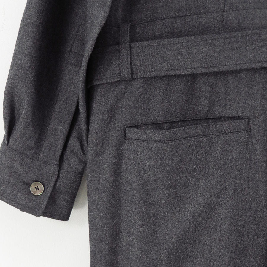 【9/5からポイント10%還元】<br>【AURALEE/オーラリー】<br>SUPER LIGHT WOOL JUMPSUIT <br>A25AJ03OS