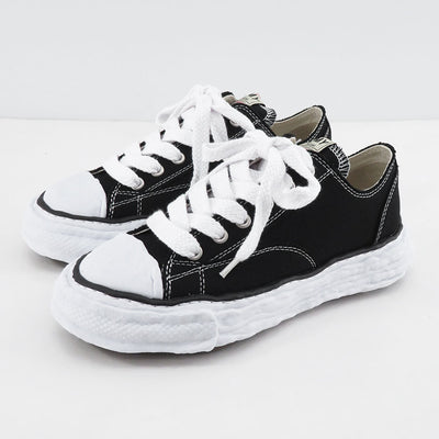 【Maison MIHARA YASUHIRO】<br>-PETERSON 23- OG Sole Canvas Low-top Sneaker (BLACK) <br>A11FW702