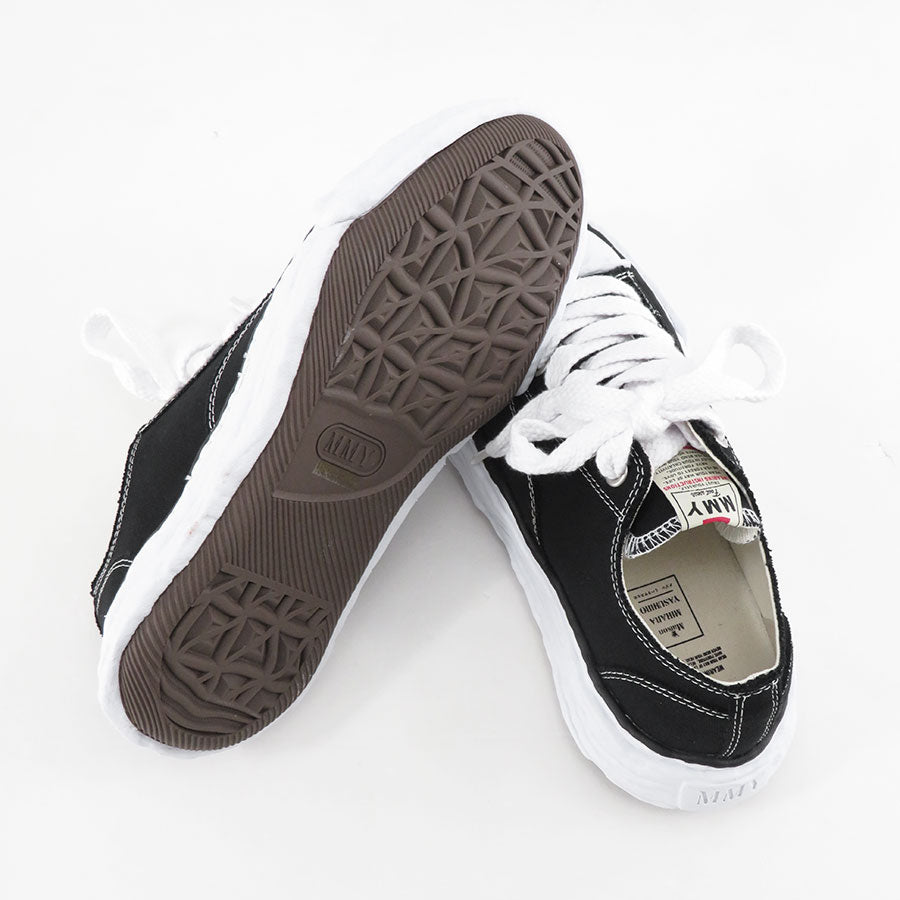 【Maison MIHARA YASUHIRO】<br>-PETERSON 23- OG Sole Canvas Low-top Sneaker (BLACK) <br>A11FW702