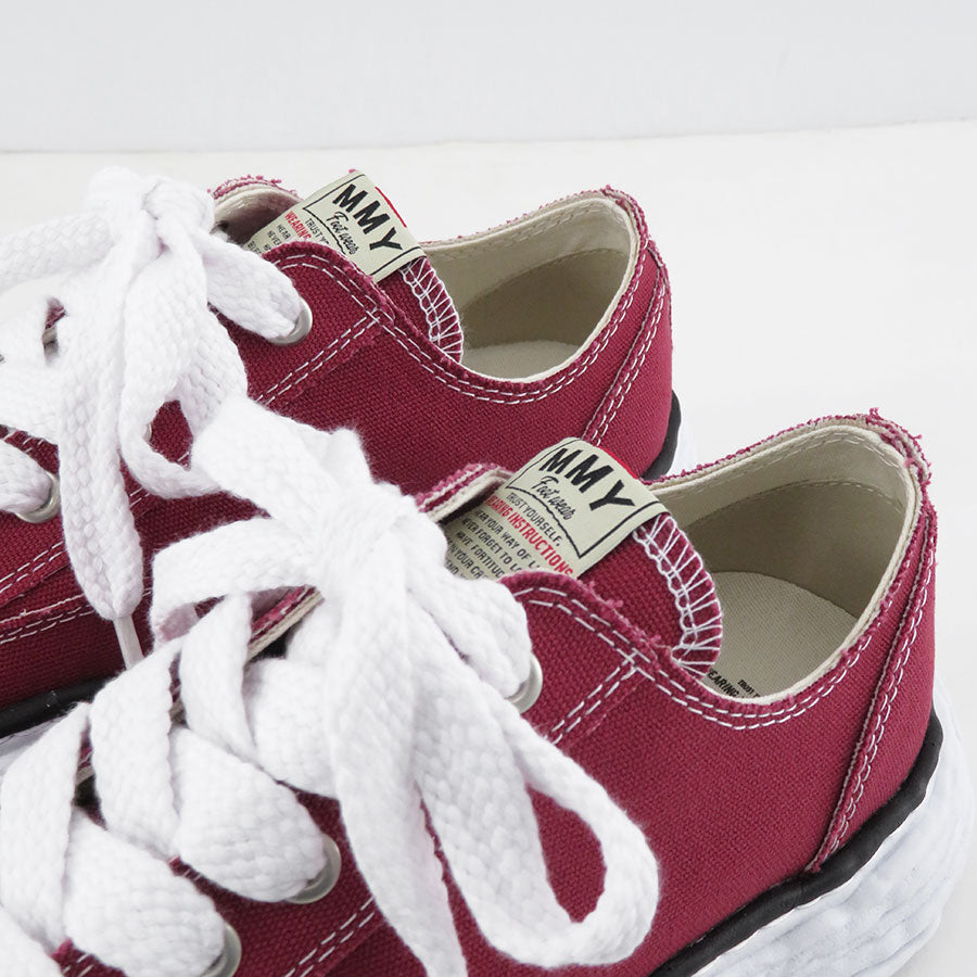 【Maison MIHARA YASUHIRO】<br>-PETERSON 23- OG Sole Canvas Low-top Sneaker (BORDEAUX) <br>A11FW702