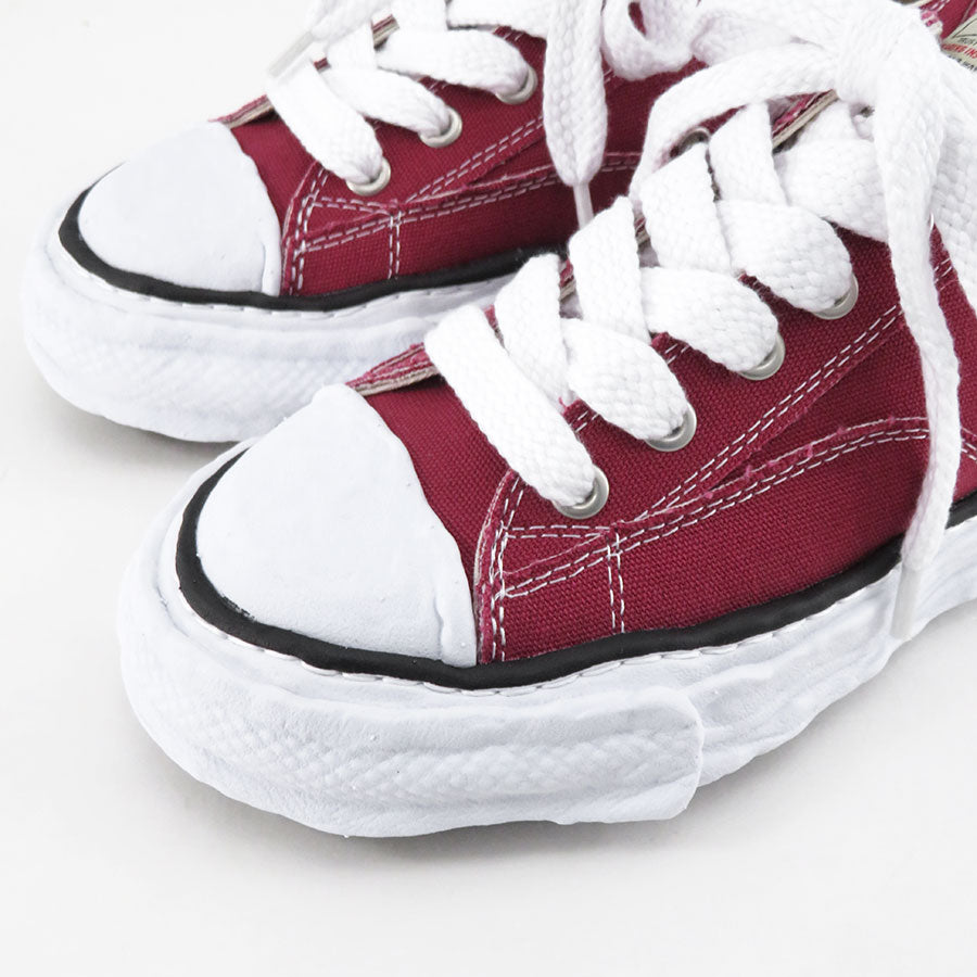【Maison MIHARA YASUHIRO】<br>-PETERSON 23- OG Sole Canvas Low-top Sneaker (BORDEAUX) <br>A11FW702