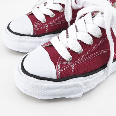 【Maison MIHARA YASUHIRO】<br>-PETERSON 23- OG Sole Canvas Low-top Sneaker (BORDEAUX) <br>A11FW702