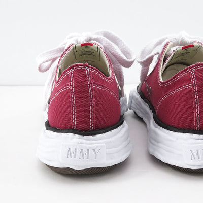 【Maison MIHARA YASUHIRO】<br>-PETERSON 23- OG Sole Canvas Low-top Sneaker (BORDEAUX) <br>A11FW702