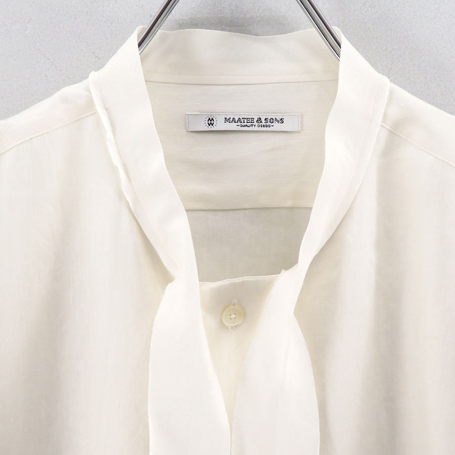 MAATEE&SONS/マーティーアンドサンズ】紐 SHIRTS 極HEMPSILK MT6103