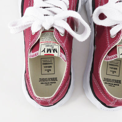 【Maison MIHARA YASUHIRO】<br>-PETERSON 23- OG Sole Canvas Low-top Sneaker (BORDEAUX) <br>A11FW702