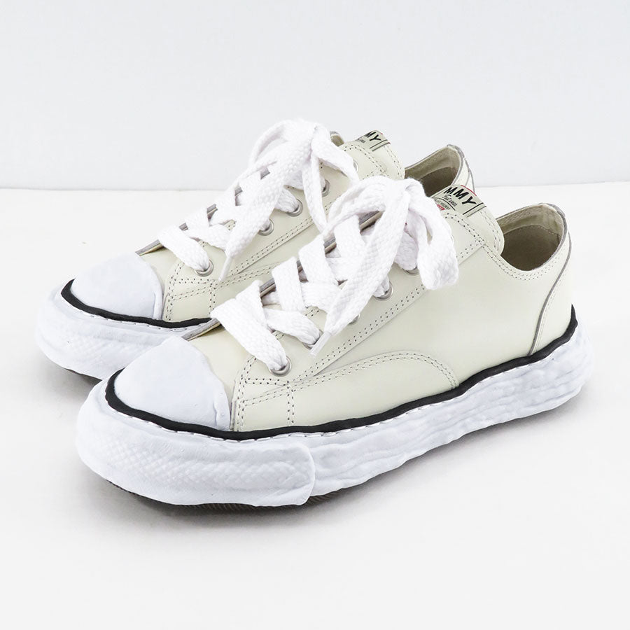 【Maison MIHARA YASUHIRO】<br>-PETERSON 23- OG Sole Leather Low-top Sneaker (WHITE) <br>A11FW704